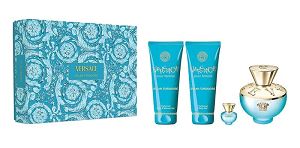 Kit Dylan Blue Turquoise Unissex Versace 100ml - Perfume Importado - Eau De Toilette