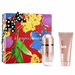 Kit 212 Vip Rose + Locao Corporal 100ml - Perfume Importado Feminino - Eau De Toilette